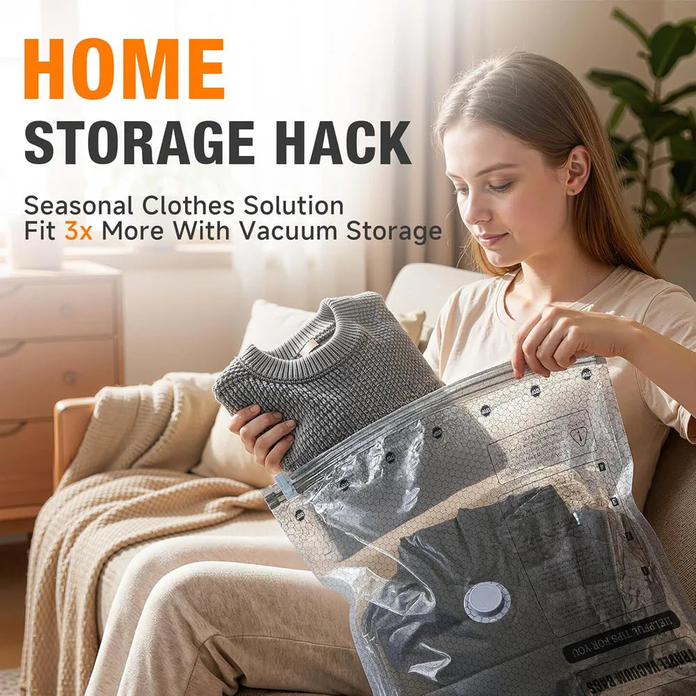 Vacuum Storage Bags with Wireless Air Pump