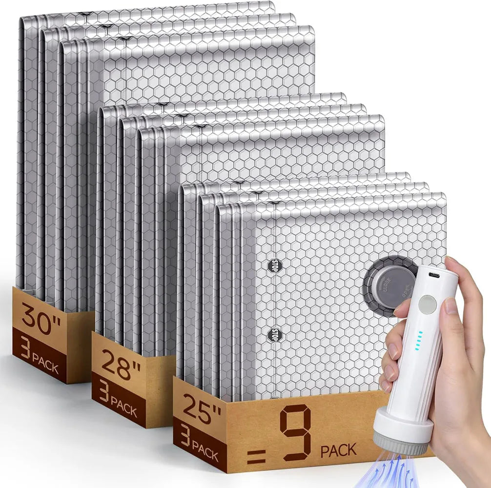 Vacuum Storage Bags with Wireless Air Pump